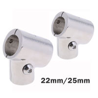 3 Way 60องศา Handrail Tee Fitting 316สแตนเลสเรือ Marine Ttee Fitting Rail Connector แยกสำหรับ22มม.25มม. Tube