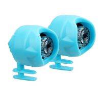 1Set Head Light Lamp Mini LED Light Headlights for Croc Lamp Ipx5 Waterproof Shoes Lights (Sky Blue)