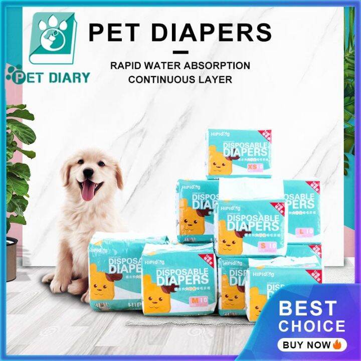 Diaper Dog Diaper Male Dog Female Dog pampers puppy Diaper Belly Wrap Full Wrap(10PCS PER PACK