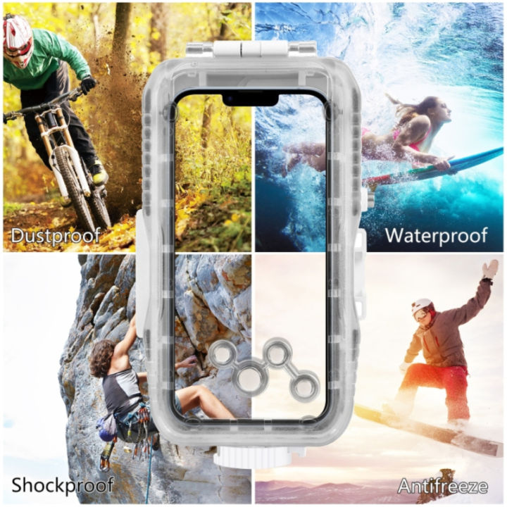 เคสโทรศัพท์กางเกงในดำน้ำใช้ได้กับ-iphone-14-13-pro-สัญญาณโทรศัพท์มือถือสูงสุดซองกันน้ำ40เมตร