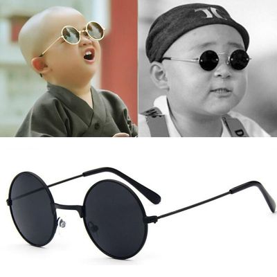✠۩◘ HOOLDW Vintage Small Round Kids Sunglasses Metal Frame Children Sun Glasses Boys Girls Baby UV400 Goggles Glasses Oculos De Sol