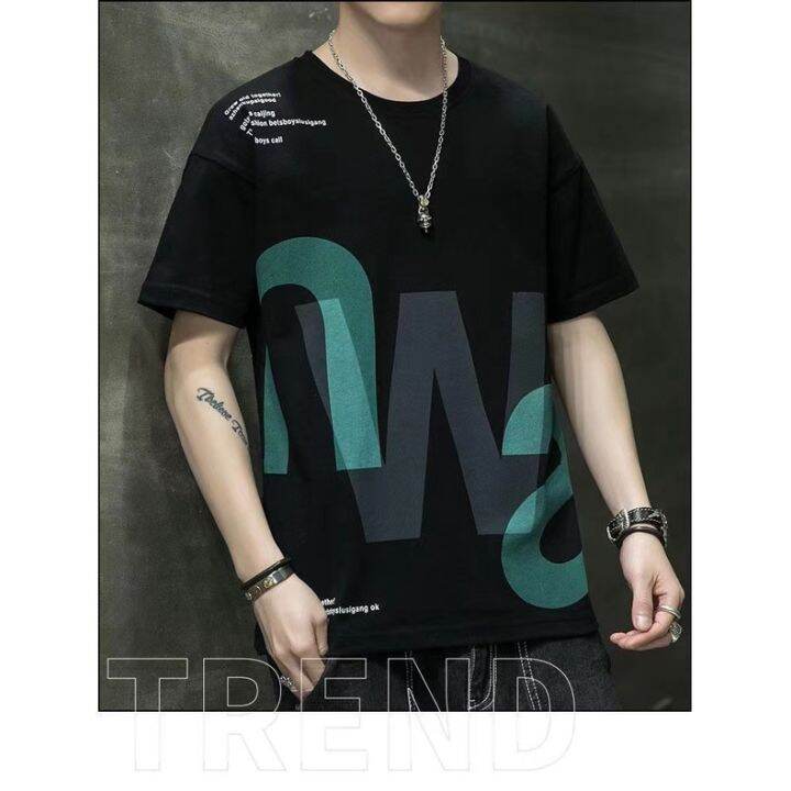 dsl001-เสื้อยืดผู้ชาย-ts-men-การพิมพ์แฟชั่น-เสื้อยืดคอกลมแขนสั้น-เสื้อยืดผู้ชาย-ขนาดมาตรฐาน-มี2สี-รุ่น-ntc35-เสื้อผู้ชายเท่ๆ-เสื้อผู้ชายวัยรุ่น