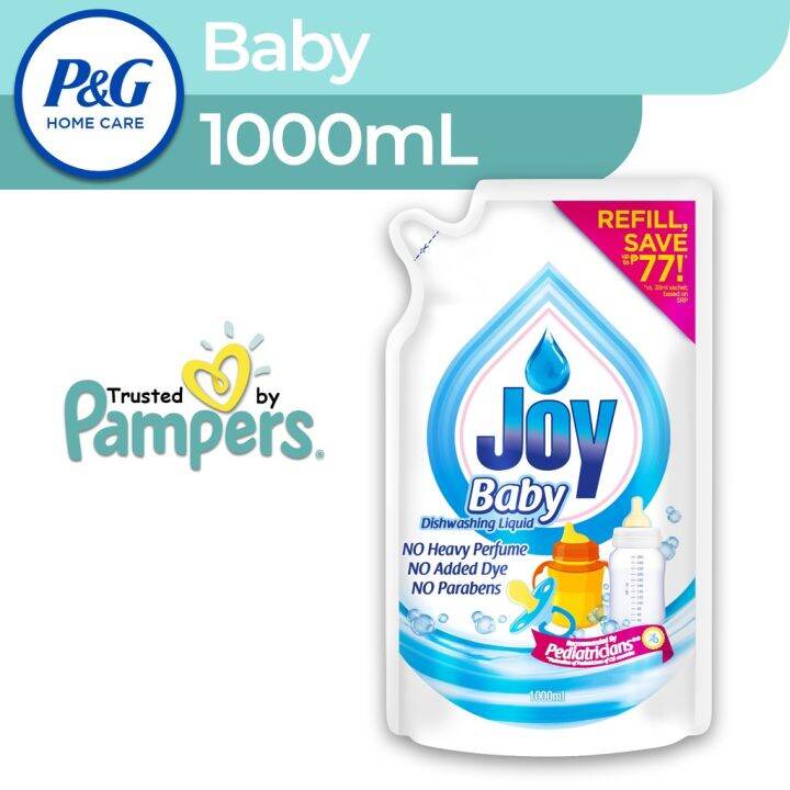 Joy Baby Dishwashing Liquid Concentrate Pouch Refill (1L) Lazada PH