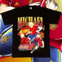 เสื้อยืด พิมพ์ลายการ์ตูน Michael Spain Capn Tsubasa World Cup Homage Series สําหรับผู้ชายS-5XL