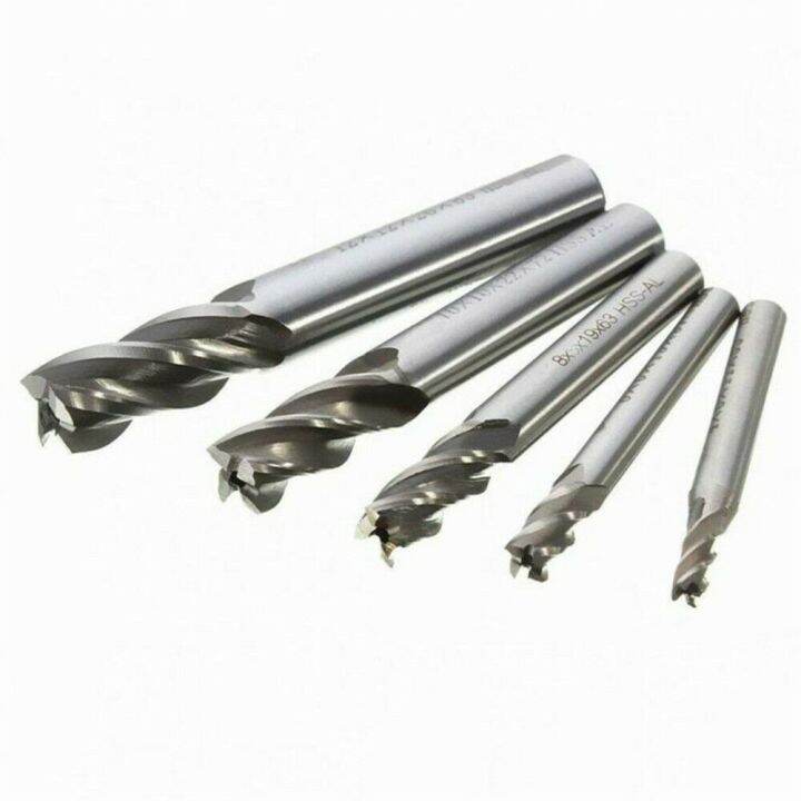 เครื่องตัดปลายดอกสว่านคาร์ไบด์4-12มม-เครื่องมือหัวเจาะหัวตัดเจาะ-hss-cnc-5ชิ้น-ชุด