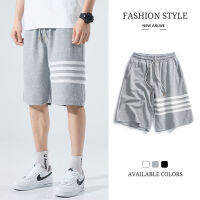 Korean Men Shorts Casual Short Pants Fashion Half Pants  Shorts Cropped Shorts with Back Pocket