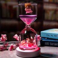 Super Cute Cartoon Hourglass 5 Minutes Time Timer Kids Kawaii Sleeping Sandglass Night Light Relaxed Enjoy Sand Clock Gift Box