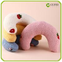 CUFEI8626215 ผลิตภัณฑ์สำหรับสัตว์เลี้ยง ลูกสุนัขลูกสุนัข สำหรับสุนัขแมว การนอนหลับลึก หมอนนอนสุนัข ตัวป้องกันคอ หมอนแมวน้อย รูปตัวยู