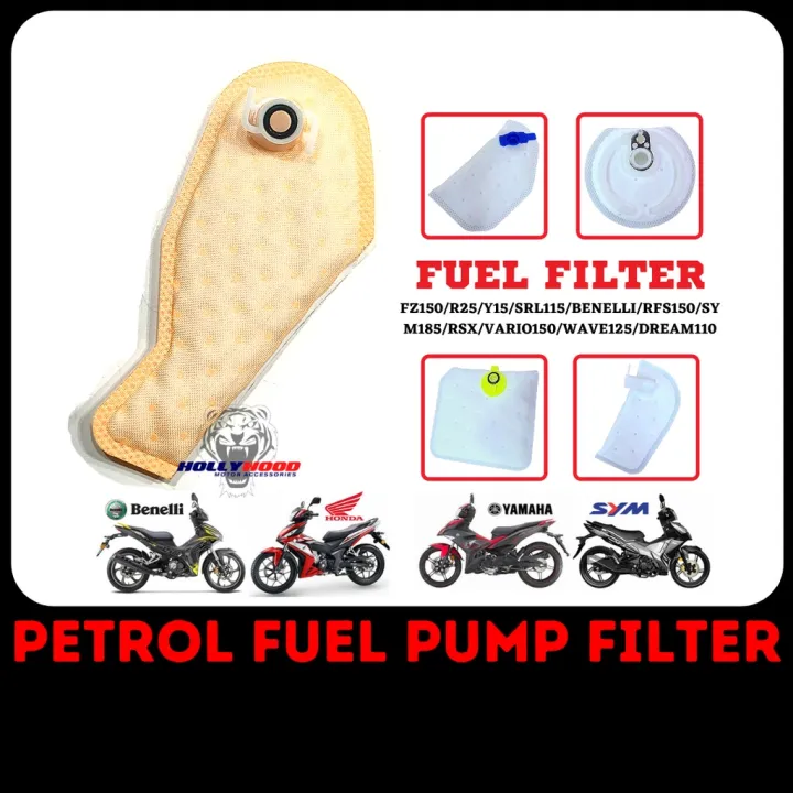☼PETROL FUEL PUMP FILTER SYM VF3I BENELLI RFS150 YAMAHA Y15 FZ R15 NMAX