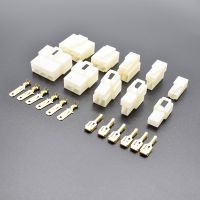 [HOT] 5sets 6.3mm 1P 2P 3P 4P 6pin/way Crimp Terminal Connector Kits Male Female socket plug for Motorcycle Car