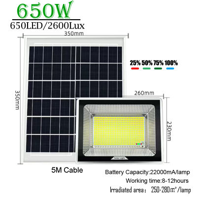 A2 LED Solar Street Floodlight Road Lighting lamp Outdoor Lighting For Garden Fence Wall Lantern Silver