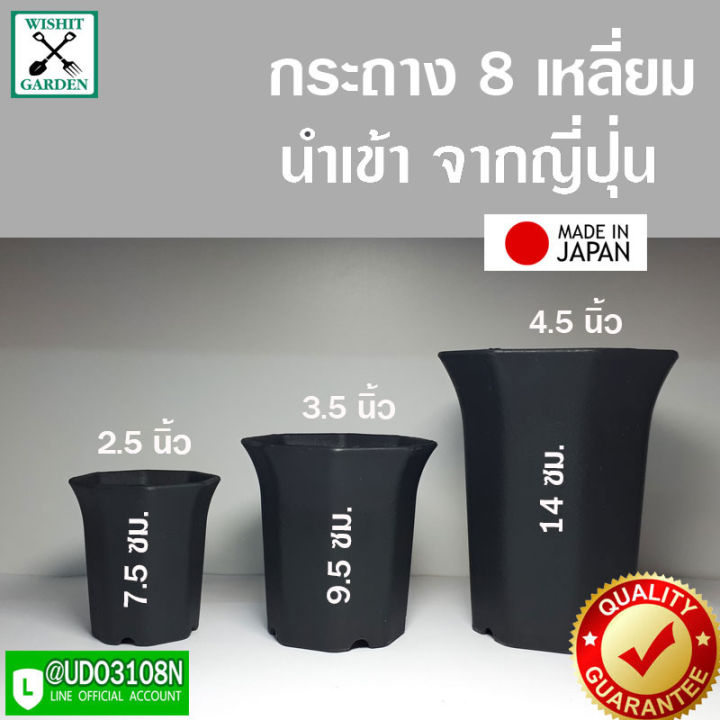 กระถางแคคตัส-ยกชุดสุดคุ้ม-รวมมิตร-8-เหลี่ยม-1-ชุด-8-ใบ-หลายขนาดทรง8เหลี่ยม-สินค้านำเข้าจากญี่ปุ่น-เป็นกระถางใส่ไม้อวบน้ำ