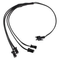 Fityle Set of 2  4 &amp; 5 in 1 Splitter Cable for EL Wire Neon Strip Light