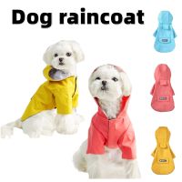 Pet Dog hooded Raincoat Fashion all-inclusive Poncho dog two-legged clothes Hoodie Waterproof Jacket coat Puppy big dog Clothes Clothing Shoes Accesso