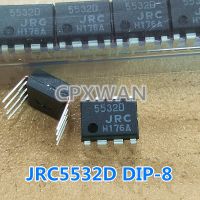 10ชิ้น JRC5532D NJM5532D DIP-8 JRC5532 NJM5532 JRC 5532D DIP8เสียงรบกวนต่ำตัวขยายเสียงแบบคู่ต้นฉบับใหม่