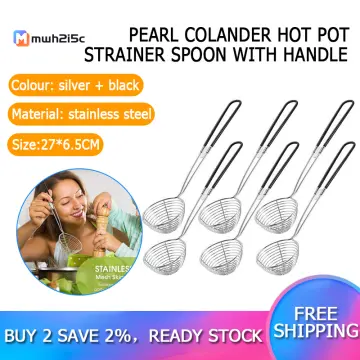 Hot Pot Strainer Scoops Stainless Steel Hot Pot Strainer Spoons Mesh  Skimmer Spoon Asian Strainer Ladle