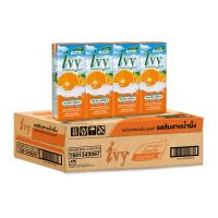 [ส่งฟรี!!!] ไอวี่ นมเปรี้ยว รสส้ม 180 มล.x 48 กล่องIvy UHT Drinking Yoghurt Orange Flavoured 180 ml x 48 Boxes