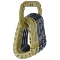 ：&amp;gt;?": 2Pcs 8.5Cm Tactical Backpack Buckle Fast Tactical Carabiner Plastic Hook D Shape Mosqueton EDC Gear For Outdoor Camping Hunting