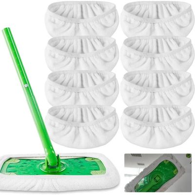 ☼◑☑ Eco-friendly Mop Cleaning Cloth Washable Mop Cloth Ultra Soft Water Absorption Rotary Mop Cleaning Pad Replacement
