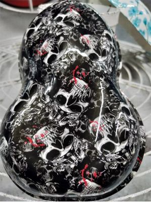 Free shipping Water transfer printing film 0.5M Width Skull hydrographics Film WDF1496