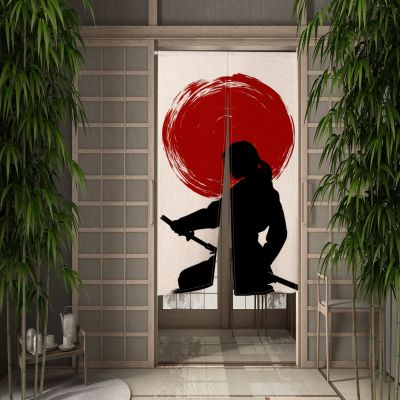 Fashion 2023 Gordens Japanese door, Samurai Ronin Sun Armors restaurant party door entrance curtain door costume half curtain