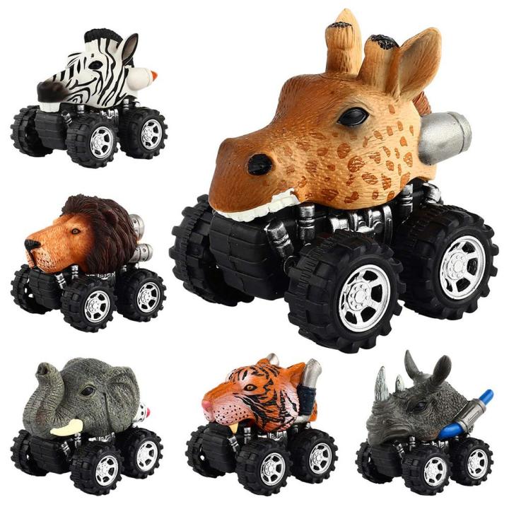 hobbylane-รูปร่างสัตว์น่ารัก-mini-รถลากของเล่นของเล่นเพื่อการศึกษาที่สมบูรณ์แบบของขวัญ