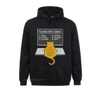 Cat Engineer Plans For Today Top Men It Computer Coder Programmer Normal Long Sleeve Designer Anime Men Anime Sweater Size XS-4XL