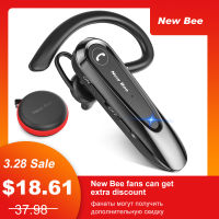 New Bee B45 Headset Wireless 5.0 Earphone Wireless Headphones with Dual Mic Earbuds Earpiece CVC8.0 Noise Cancelling for Driving