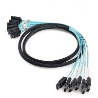 50CM Sas 6/4 Sata To 6/4 Sata Set Date 7 Pin Sata 3 Cable 6Gbps HDD/SSD Cable Cord For Server Mining hard drives