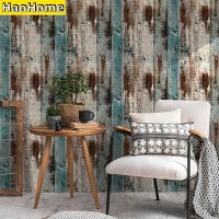 【LZ】▥♝﹍  HaoHome Wood Peel and Stick Wallpaper Self-Adhesive Removable Wall Covering Decorative Vintage Wood Faux Vinyl Decal Roll