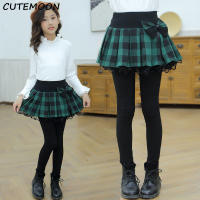 Spring Autumn Children Slim Skirt Baby Girls Leggings Lace Princess Skirt-pants Trousers For 2-7 Years Kids Clothes