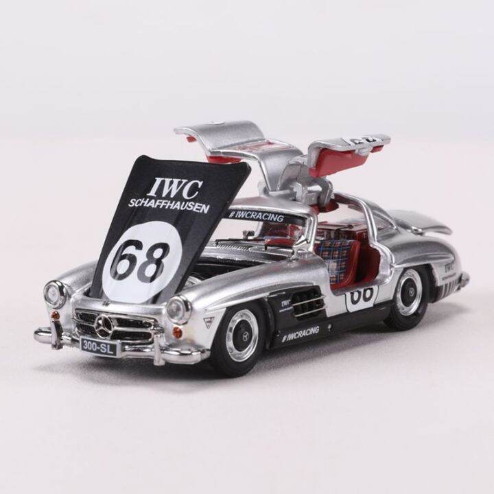 1-64-mercedes-benz-300sl-ของเล่นรถ-diecast-ประตูปีกนางนวลสำหรับเด็กผู้ชายของขวัญวันเกิด-kids-toys-คอลเลกชันรถ