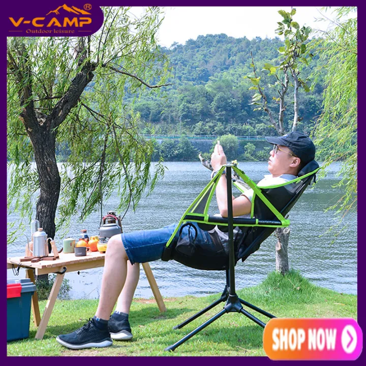 【จัดส่งจากปทุมธานี】เก้าอี้พับ เก้าอี้โยก เก้าอี้แบบพกพา Outdoor