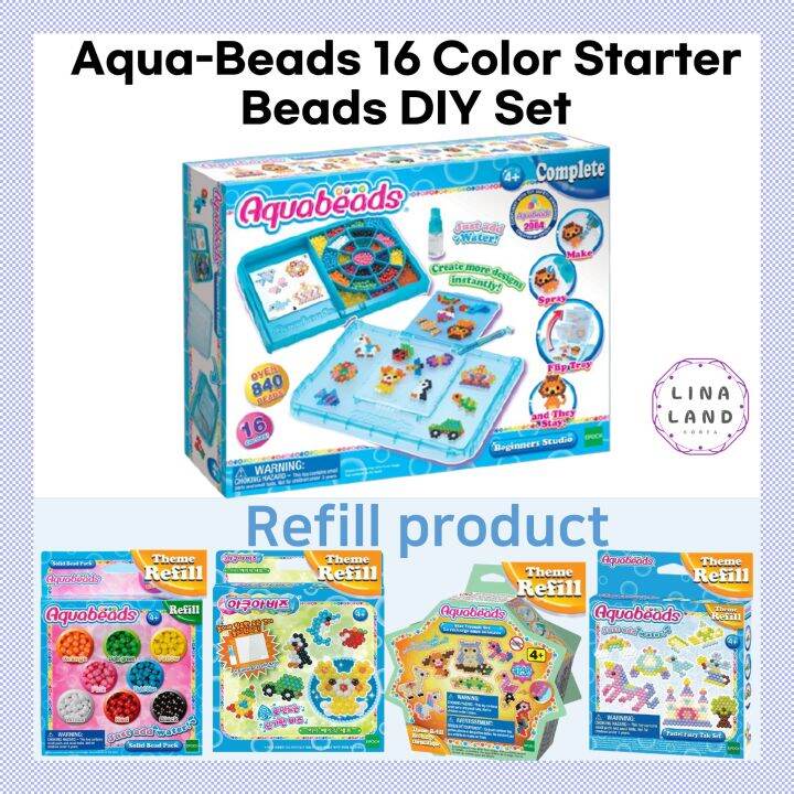 [Korea] Aqua Beads Starter Kit / Refill Products 4 Types / Bead Art Pen