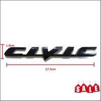 LOGO โลโก้ติดรถยนต์ โลโก้ CIVIC Logo กว้า 1.8cm. ยาว 17.5cm. จำนวน 1ชิ้น สีดำ Honda Civic FD ฮอนด้า ซีวิค เอฟดี ปี 2006 2007 2008 2009 2010 2011จัดส่งเร้