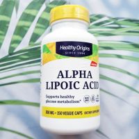 สาร ALA กรดอัลฟาไลโปอิก 300 mg 150 Capsules (Healthy Origins) Alpha Lipoic Acid Universal Antioxidant