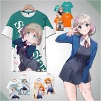 Anime Love Live Superstar Tang Keke Shibuya Kanon Print T-Shirt For Adults/Teens Unisex