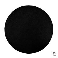 Praw พรมทรงกลม พรมแต่งบ้านสไตล์มินิมอล พรมปูพื้นกันลื่น Round rug สี Black