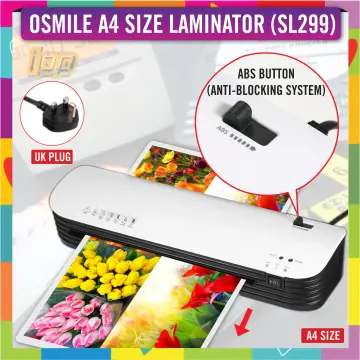 A4 Laminator Hot and Cold Laminating Machine Laminate Document Photo Paper  Cards Picture Painting