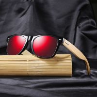 Classic Wood Bamboo Sunglasses Men Women Polarized UV400 Vintage Driving Sun Glasses Black Fishing Eyewear UV400 Eyeglasses Cycling Sunglasses