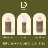 DOKU Intensive Complete Set แชมพู คอนดิชันเนอร์ โทนิคครบทุกขั้นตอนเพื่อผลลัพธ์ชัดเจนที่สุด ลดผมร่วง ผมบาง กระตุ้นให้ผมขึ้นใหม่ ปรับสมดุลหนังศีรษะ