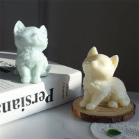 Handmade Aromatherapy Animal Kitten Stone Scented Grinder Ornament Silicone Mould Candle Cat