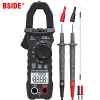 BSIDE Digital Clamp Meter 600A Current True RMS Smart Plier ammeter Auto Rang 6000 Multimeter DC AC Voltage Hz Ohm NCV Tester