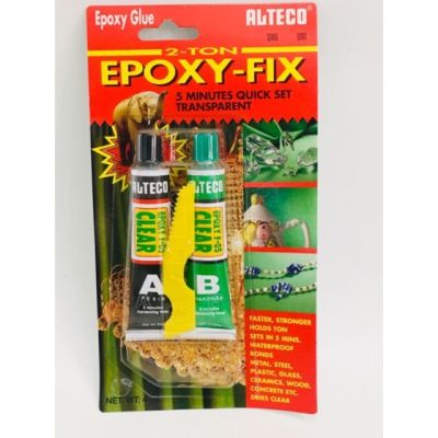 ALกาวอีพ็อกซี่ กาวหลอดคู่ #F05 Epoxy glue ใส กาวอีพ็อกซี่ใส แห้งเร็วภายใน 5 นาที กาวอีพอกซี่ แท้100% Epoxy glue ขนาด 40 กรัม