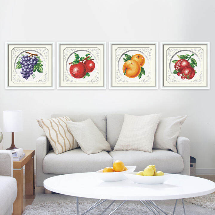 pl-ks-cross-stitch-polyptych-orange-pomegranate-fresh-living-room-cross-stitch