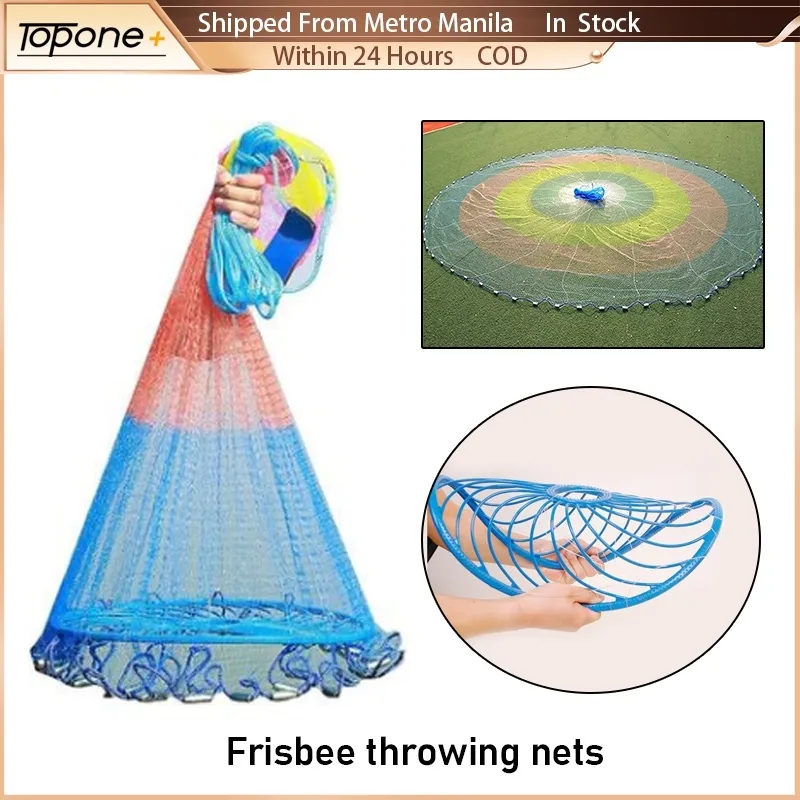 Frisbee manual throwing Fishing Net High-Strength Line Fishing Net Durable  Colorful Fishing Net