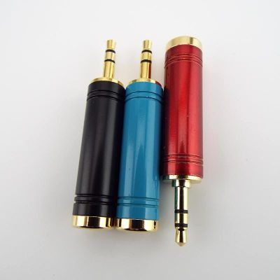 ；【‘； 3.5Mm Male To 6.5 Mm Female Adapter 3.5 Plug 6.35 Jack Stereo Speaker Audio Adapter Converter For Mobile Phone PC