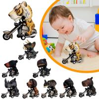 2023 New Arrival Animal Series Pull Back Dinosaur Monster Gift Friction Toy Motorcycle Car Boys A8I0