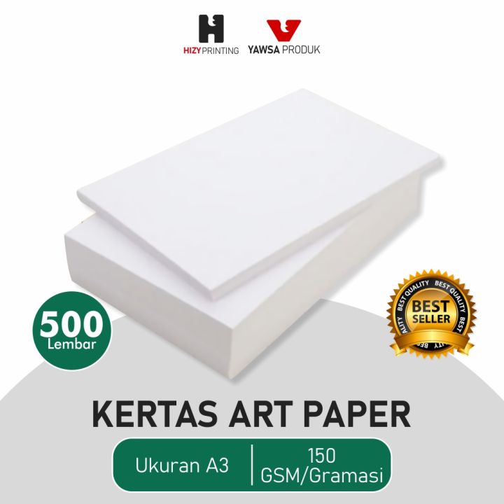 Kertas Art Paper 150 Gsm/Gram Ukuran A3 500 Lembar Lazada Indonesia