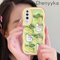 เคส Chenyyyka สำหรับ Huawei P30 P30 Pro 3D P30 Lite เคสการ์ตูนดอกไม้กระต่ายน่ารักดีไซน์ใหม่ขอบครีมกันกระแทกแบบใสนิ่มเคสมือถือเคสโปร่งใสลายกล้องถ่ายรูปเรียบง่ายอ่อนโยนป้องกัน